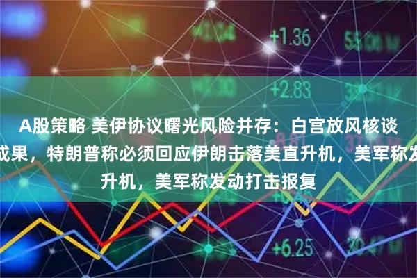 A股策略 美伊协议曙光风险并存：白宫放风核谈判取得积极成果，特朗普称必须回应伊朗击落美直升机，美军称发动打击报复