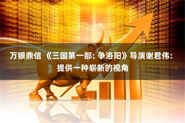 万银鼎信 《三国第一部: 争洛阳》导演谢君伟: 提供一种崭新的视角